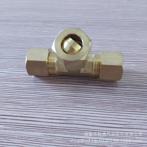 批發(fā)1/2/3/4分 黃銅t型 卡套三通 廠家直銷 品質(zhì)無憂